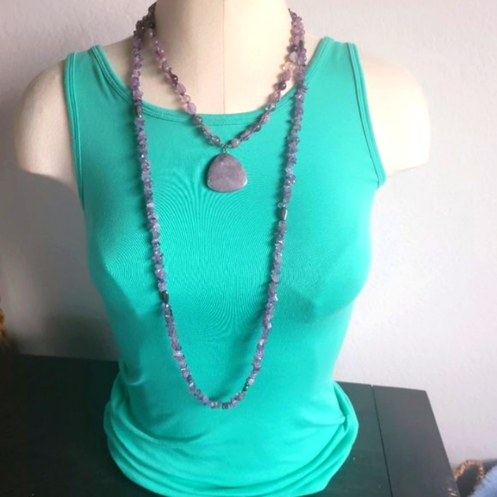 Two Amethyst Necklaces